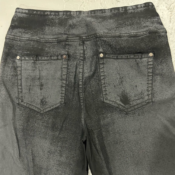 Cleo Black Faux Leather Pants - Picture 3 of 4